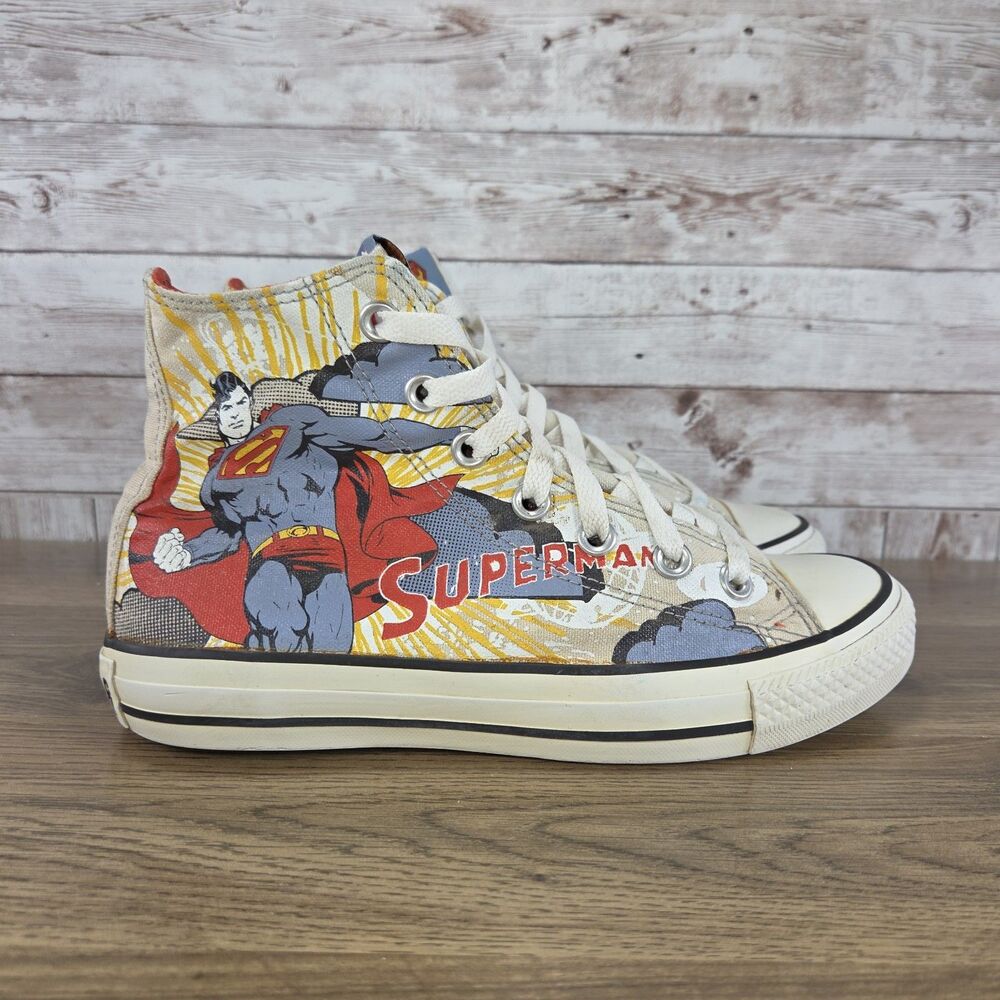 Converse Chuck Taylor All Star HI  Superman DC Sneakers Mens 4.5 Womens 6.5